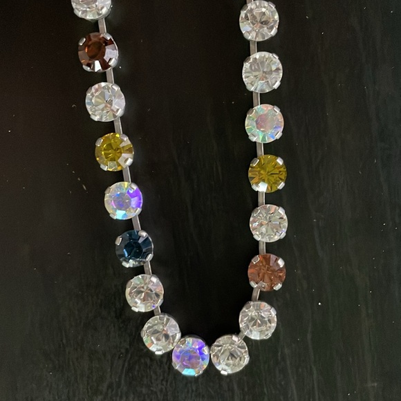 Sabika Fun Size Choker (diamond/navy/orange/yellow) - Picture 4 of 5